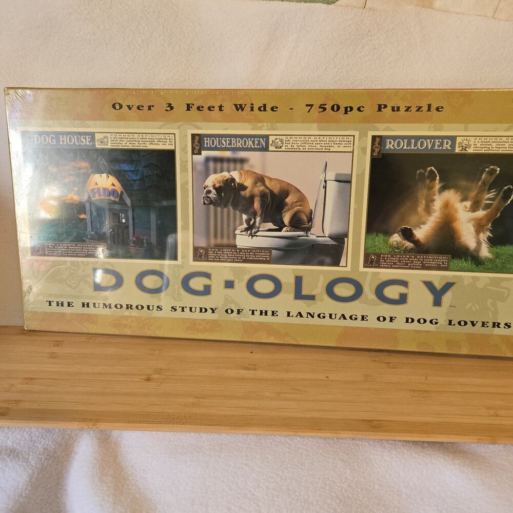 Dogology, Study of Language of Dog Lovers Buffalo 750 Pc Jigsaw Puzzle Sealed